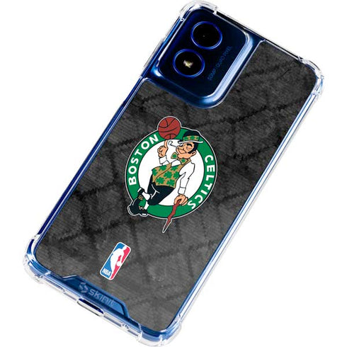NBA Boston Celtics Dark Rust Moto G 5G (2024) Clear Case
